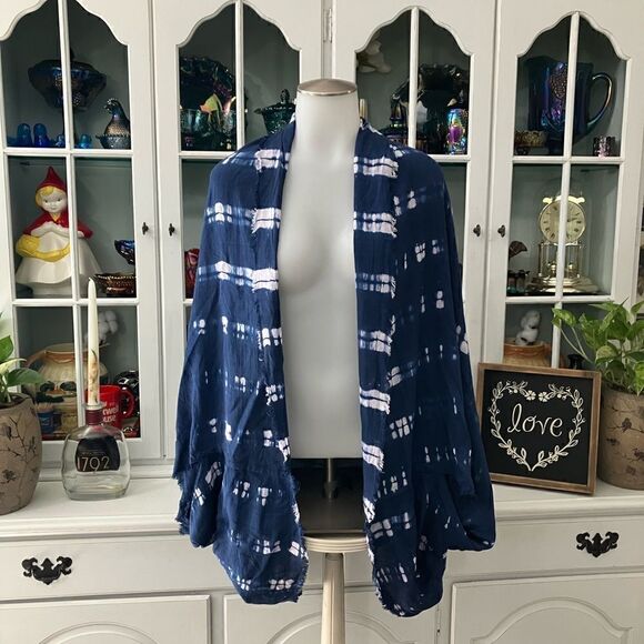Blue & White Wrap One Size - Picture 1 of 4